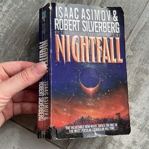NIGHTFALL ISAAC ASIMOV ROBERT SILVERBERG BOOK FAMOUS CLASSICS 1991